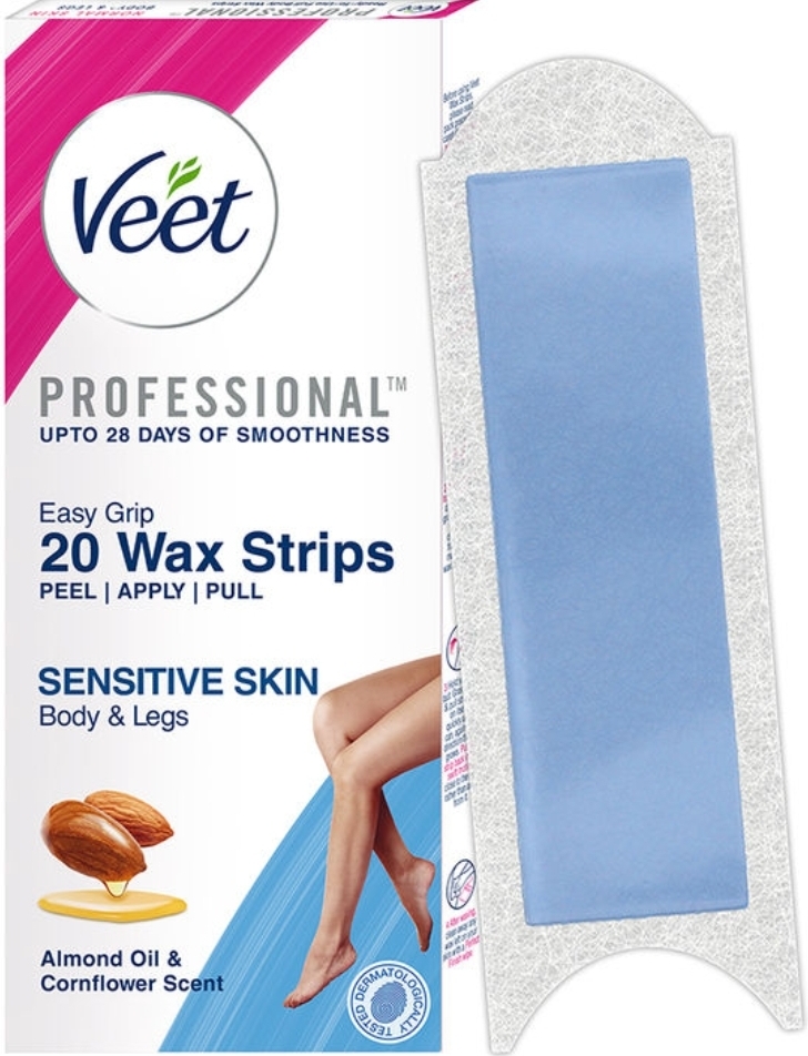 Veet Professional waxing Strips Kit For Sensitive skin 20pcs