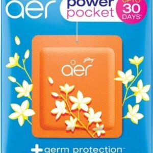 Godrej Aer Power Pocket Bathroom Fragrance jasmine 10gm