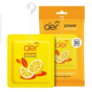 Godrej Aer Power Pocket Bathroom Fragrance Lemon Fresh 10gm